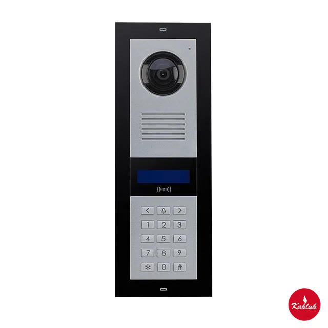 2 x 16 LCD Ekranlı Zil Paneli (Mekanik Butonlu - Kart Okuyuculu)
