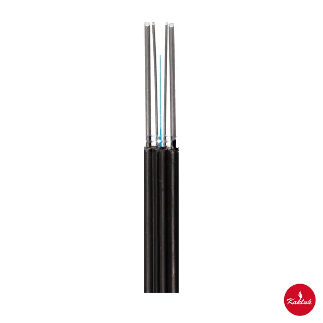 Kendinden taşıyıcı yay tipi drop kablo, çelik taşıyıcı