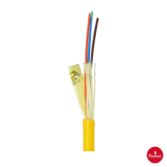 Sıkı tamponlu dağıtım kablosu, 1–24 fiber