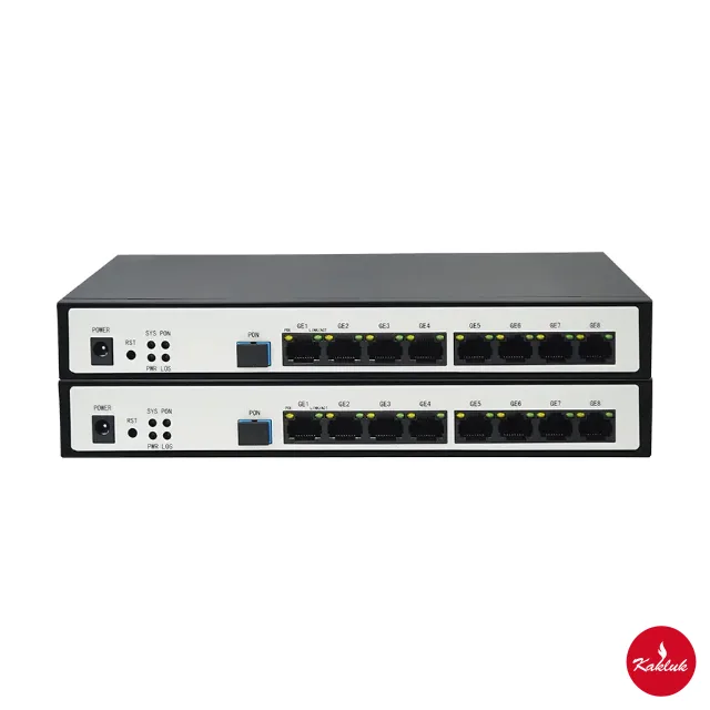 KA2100-08T/08TP — XPON MDU, 8× GE, PoE seçenekli (110 W bütçe)