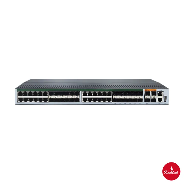 1G SFP / RJ45 kombo + 4× 10G, sıcak takılabilir PSU