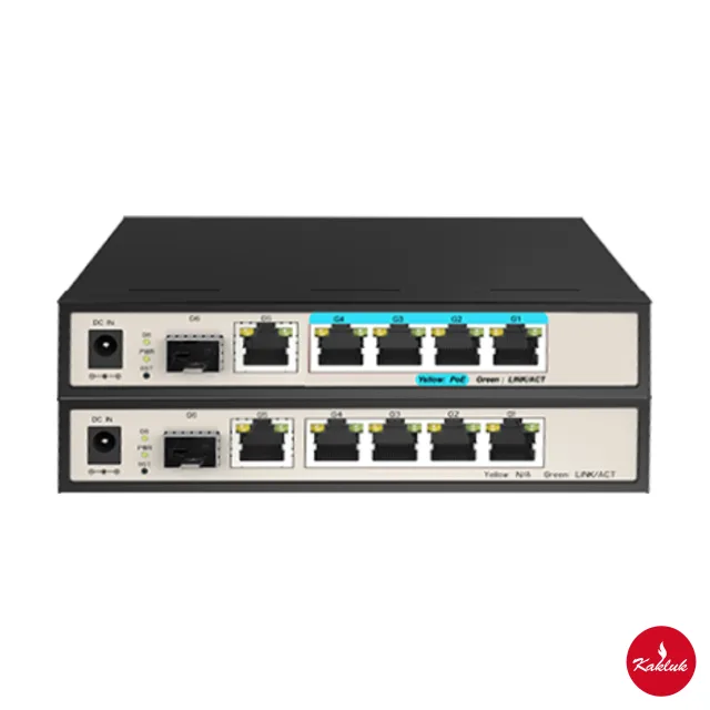 Akıllı yönetilebilir GE PoE+ kutu switch