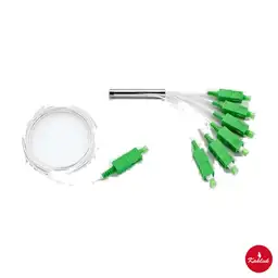 Çelik tüp PLC splitter 1×5, SC/APC, eşit olmayan oran